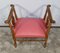 Small Bench with Walnut Wheelchanders, 1800s 12