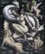 Emile Chambon, Venus Marine, 1949, Öl auf Karton, gerahmt 2