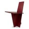 Modern Red Plywood Chair, 1980s 1