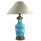 Vintage Table Lamp with Japanese Enamel, 1950s 1