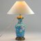 Vintage Table Lamp with Japanese Enamel, 1950s 2