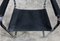 Chromed Metal Chair in Black Leather by Breuer, 1970 8