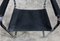 Chromed Metal Chair in Black Leather by Breuer, 1970, Image 8