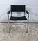 Chromed Metal Chair in Black Leather by Breuer, 1970 2