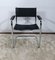 Chromed Metal Chair in Black Leather by Breuer, 1970, Image 2