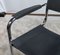 Chromed Metal Chair in Black Leather by Breuer, 1970 7