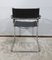 Chromed Metal Chair in Black Leather by Breuer, 1970, Image 11