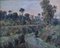 Leopoldo Galeota, Paysage du Sud, Oil on Canvas, Framed 1