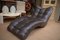 Italian Chaise Lounge in Leather, 1970s 1