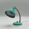 Teal Green Adjustable Brass Table Lamp, Italy, 1960s, Image 6