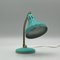 Teal Green Adjustable Brass Table Lamp, Italy, 1960s 8