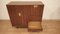 Credenza e scrivania in teak, quercia e ottone di Edmondo Palutari per Dassi, anni '50, set di 2, Immagine 13