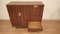 Sideboard and Desk in Teak, Oak and Brass by Edmondo Palutari for Dassi, 1950s, Set of 2, Image 13