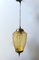 Lámpara colgante con cristal de Murano ámbar, 1960, Imagen 4