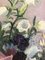 Pierre Jaques, Bouquet de fleurs dans un joli vase vert, Huile sur toile, Encadré 5