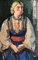Adrien Holy, Jeune femme en Costume Suisse, Öl auf Leinwand, Gerahmt 2