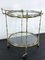 Mid-Century Modern Italian Brass and Glass Bar Service Cart by Cesare Lacca, 1950s 4