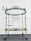 Mid-Century Modern Italian Brass and Glass Bar Service Cart by Cesare Lacca, 1950s 8