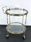 Mid-Century Modern Italian Brass and Glass Bar Service Cart by Cesare Lacca, 1950s 10