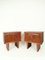 Italian Modern Burled Walnut Bedside Tables in the style of Paolo Buffa, 1950s, Set of 2 1