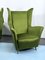 Mid-Century Italian Isa Armchairs in Green Velvet by Gio Ponti for Isa Bergamo, 1950s, Set of 2 5