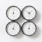 Weather Station with Clock by Henning Koppel for Georg Jensen, 1980s, Set of 4 5