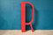 Large Hair Letter Sign, 1960s, Set of 4 4