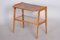 Czech Bauhaus Console Table in Oak and Glass, 1950s, Image 1