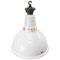 Vintage Industrial White Enamel Pendant Light from Benjamin, UK 2