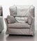 Viola D'Amore Lounge Chairs with Ottoman in Grey Leather by Piero De Martini for Cassini, Italy, 1977, Set of 3, Image 11