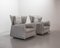 Viola D'Amore Lounge Chairs with Ottoman in Grey Leather by Piero De Martini for Cassini, Italy, 1977, Set of 3, Image 6