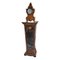 Table Clock with Marquetry and Display Case with Bronze Finials, Set of 2 1