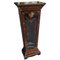 Table Clock with Marquetry and Display Case with Bronze Finials, Set of 2, Image 8