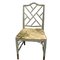Wood and Faux Bamboo Side Chair, Spain 1