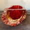 Modernist Red Sommerso Murano Glass Ashtray attributed to Luigi Mandruzzato, 1970s 7