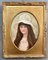 Portrait d'une jeune femme noble, années 1890, huile sur toile, encadrée 1