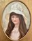 Portrait d'une jeune femme noble, années 1890, huile sur toile, encadrée 8