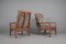 Teak Armchairs and Stool by Juul Kristensen, 1960s, Denmark, Set of 4, Image 7