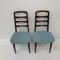 Wooden Dining Chairs, 1950s, Set of 2 8