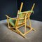 Chaise Vintage en Bambou Vert Menthe 5