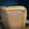 Poltrona vintage Wingback in pelle marrone, Immagine 4