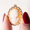 Pendentif Cameo Vintage en Or Jaune 18k, 1950s 3