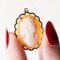 Vintage 18k Yellow Gold Shell Cameo Pendant, 1950s 4