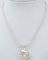 Collar con colgante barroco de perlas, diamantes y oro blanco de 14 kt, años 60, Imagen 4
