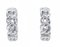 Aretes modernos de oro blanco de 18 kt con diamantes. Juego de 2, Imagen 3