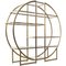 Mid-Century Circular Brass Etagere with Glass Display Shelves, Image 6