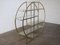 Mid-Century Circular Brass Etagere with Glass Display Shelves 3
