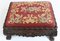 Burmese Carved Foot Stool with Needlepoint Tapestry, Burma, Myanmar 9