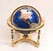 Brass and Enamel World Globe with Map and Compass 6
