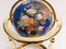 Brass and Enamel World Globe with Map and Compass 11